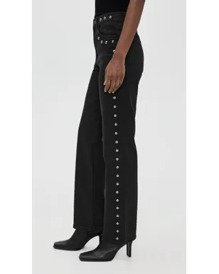 Joe's Jeans マーゴット スタッズド ストレートジーンズ チックシャドー - サムネイル4