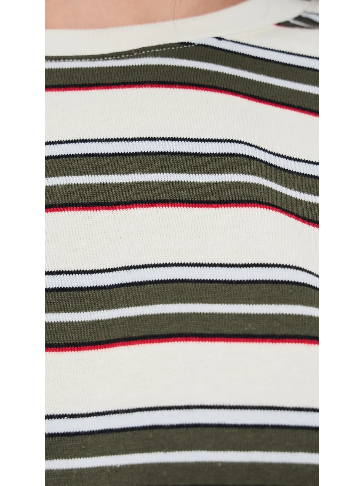 Joe's Jeans The Long Sleeve Boxy Tee Ivy Multi Stripe - 画像6
