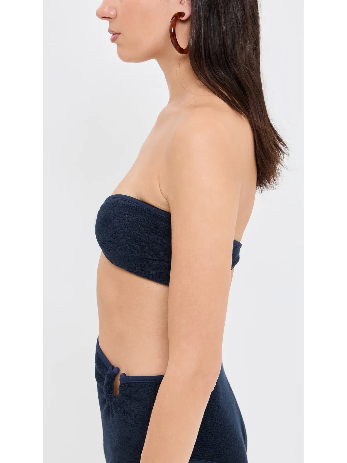 Johanna Ortiz テリー Navy Seawaters Bikini Top - 画像4