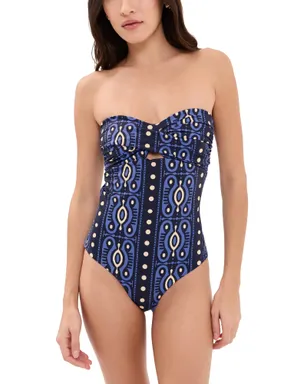 Johanna Ortiz ワンピース水着 Navy/Ecru - サムネイル1