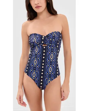 Johanna Ortiz ワンピース水着 Navy/Ecru - サムネイル2