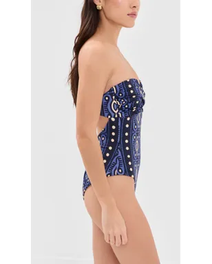 Johanna Ortiz ワンピース水着 Navy/Ecru - サムネイル4