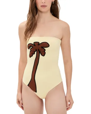 Johanna Ortiz Palm Texture ワンピース水着 - サムネイル1
