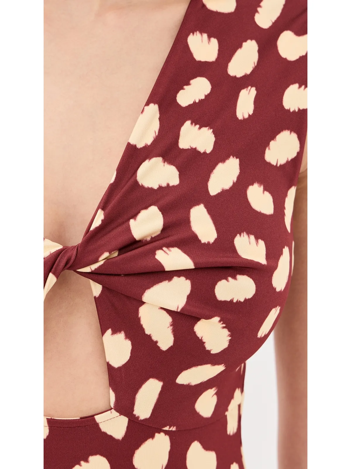 Johanna Ortiz Horizonte Mstico アンクルドレス Cherry/Ecru - 画像6