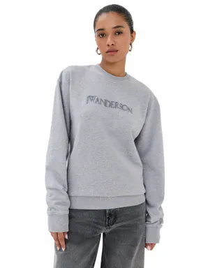 JW Anderson ロゴ刺繍スウェットシャツ - サムネイル1