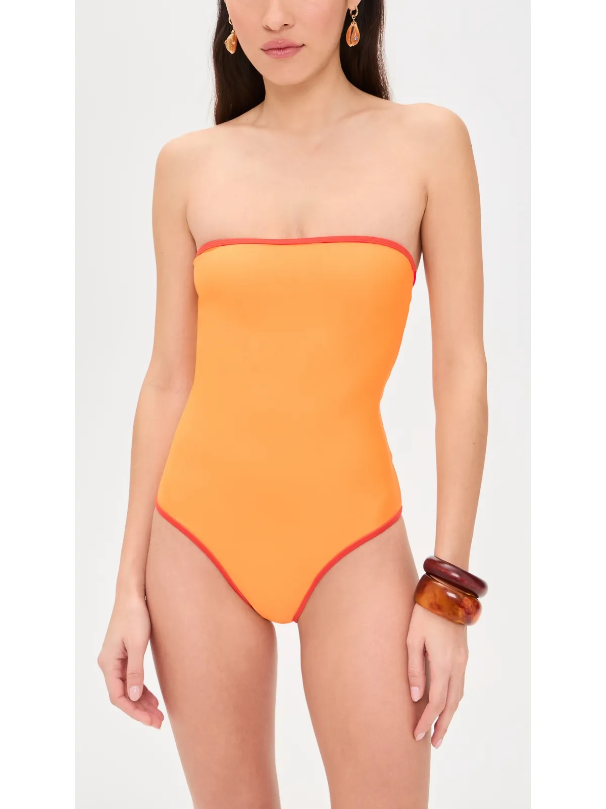 JADE Swim シエナ ワンピース サンライズ ウィズ レッド - 画像2