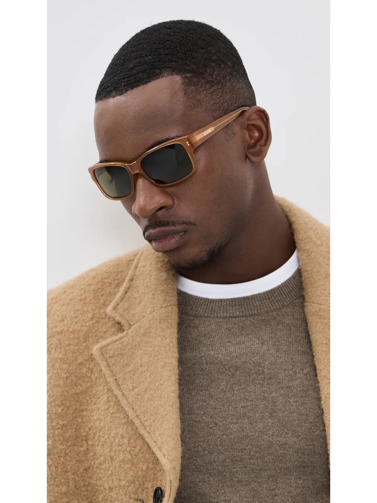 Jacquemus Jac154 サングラス ブラウン ワンサイズ - 画像4