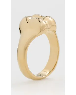 JENNY BIRD 編み込みスクエア・サインレットリング ゴールド仕上げ - サムネイル5