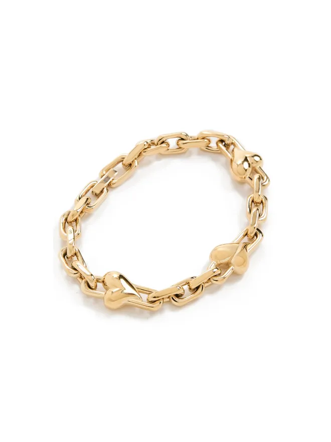 Jenny Bird JENNY BIRD アートハートチェーンブレスレット ゴールド仕上げの商品画像