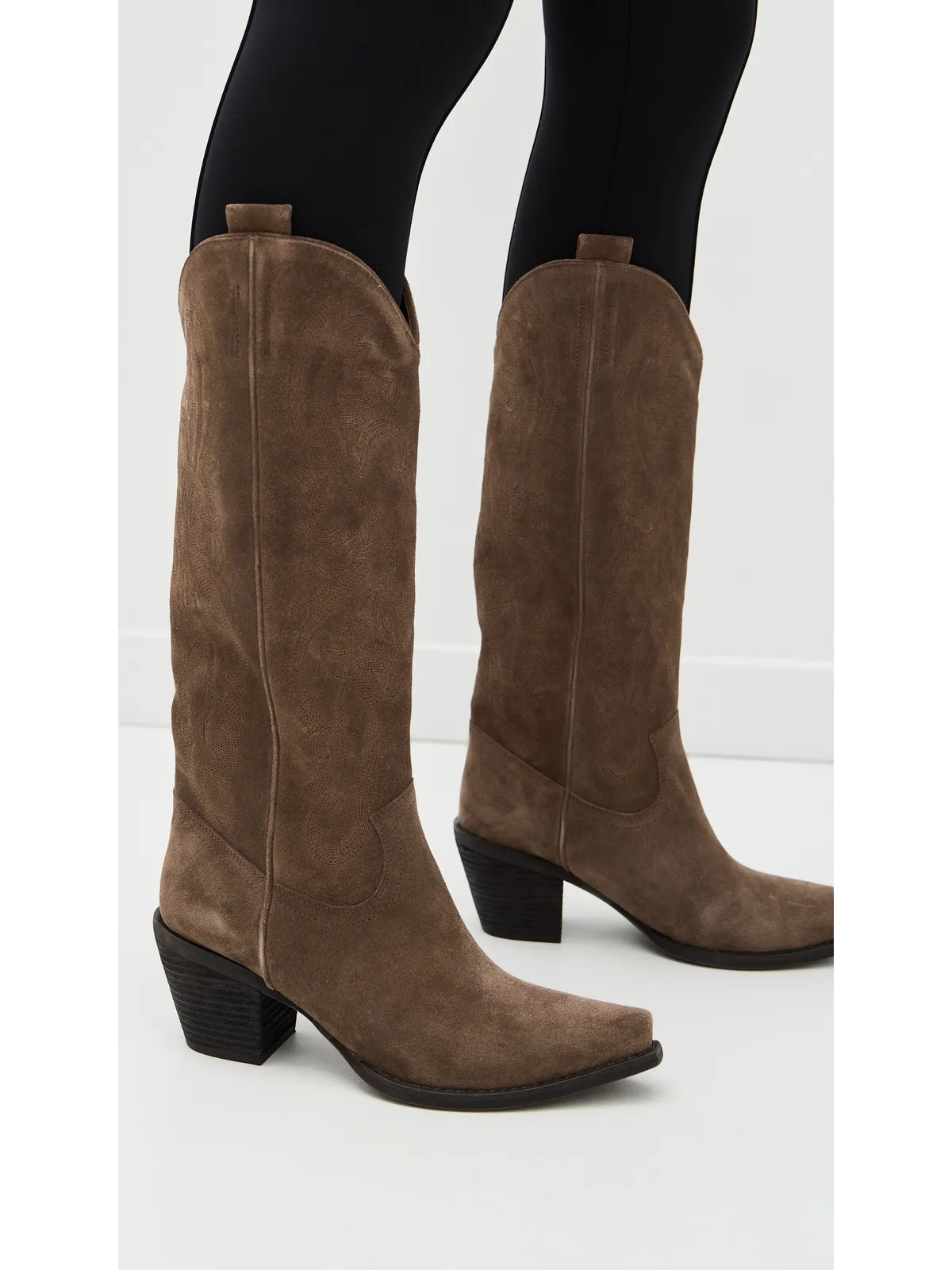 Jeffrey Campbell Rancher K ブーツ ブラウンスエード - 画像3