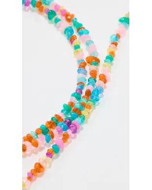 JIA JIA 14k ミニ虹色ペブルオパール ネックレス - サムネイル5