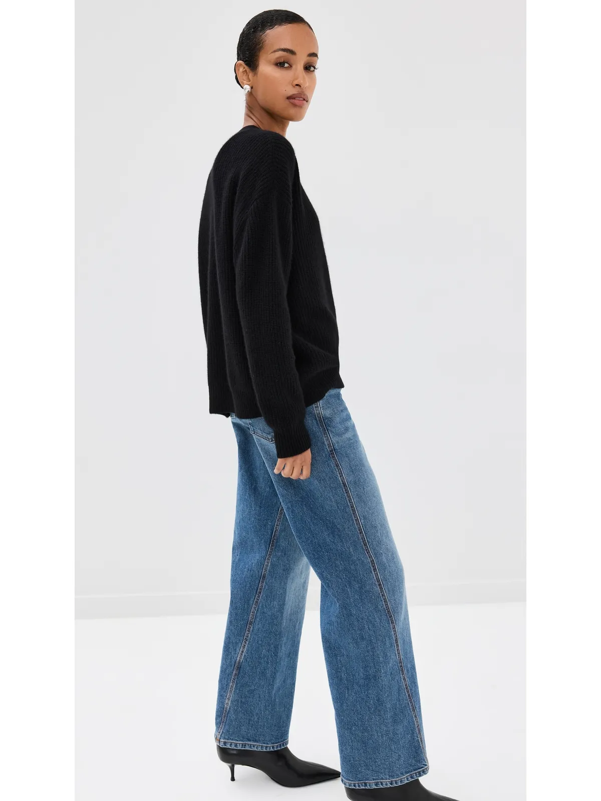 Jenni Kayne クロップド カシミヤ コクーン カーディガン - 画像4