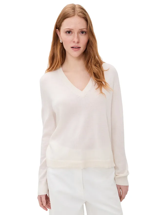 Jenni Kayne Jenni Kayne Flynn カシミヤ Vネック トップの商品画像