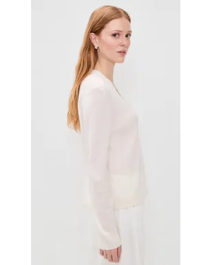 Jenni Kayne Flynn カシミヤ Vネック トップ - サムネイル4