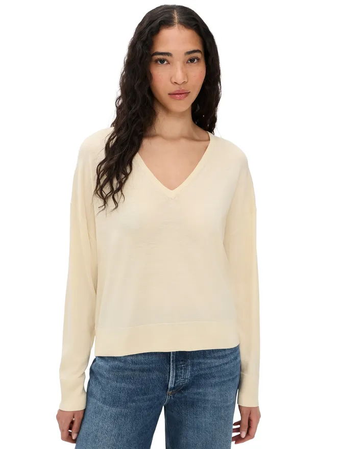 Jenni Kayne Jenni Kayne Dree Vネックセーターの商品画像