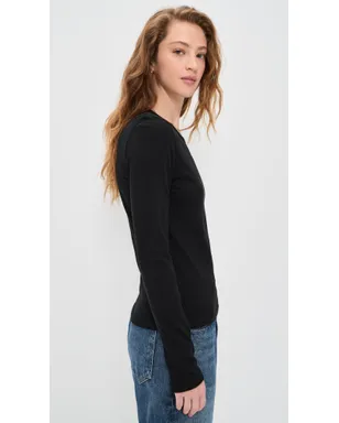 Jenni Kayne ロングスリーブ・スリムTシャツ - サムネイル4