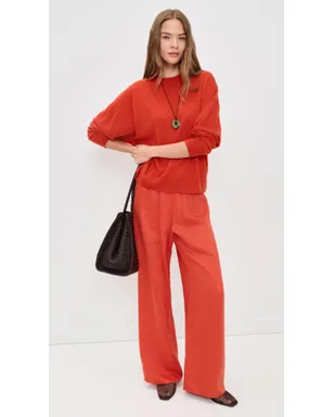 Jenni Kayne カシミヤ マリーナ クルーネック プルオーバー トマトカラー - サムネイル5