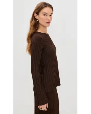Jenni Kayne Dara Top チョコレート - サムネイル4
