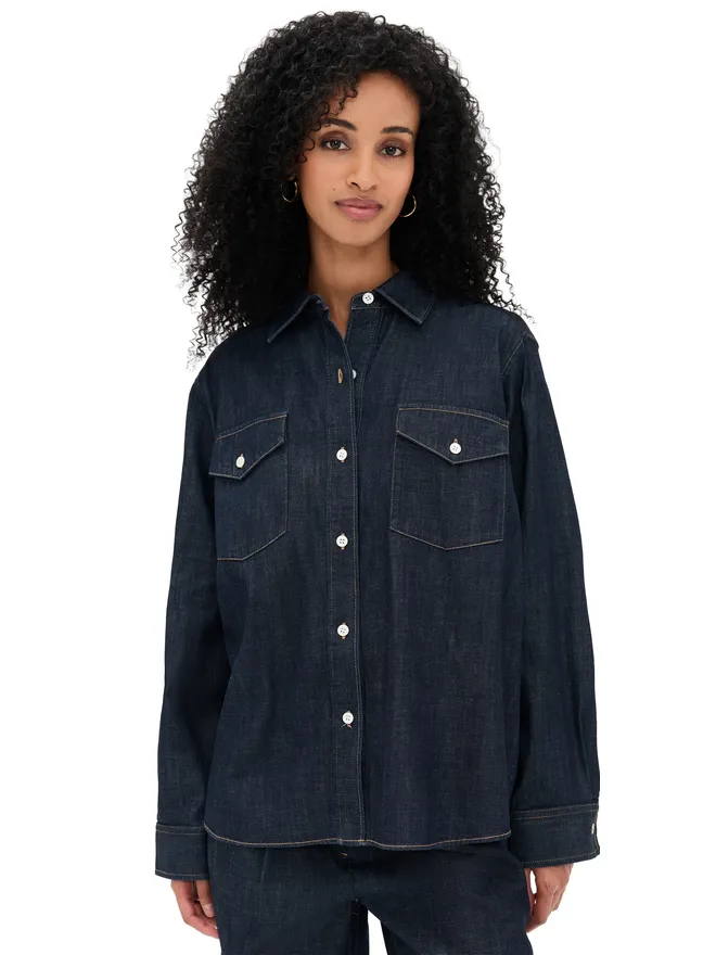 Jenni Kayne Jenni Kayne コルトシャツ ダークデニムの商品画像