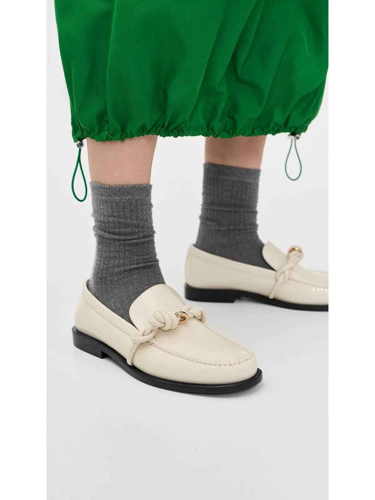 Jil Sander ローファー エッグシェル - 画像3