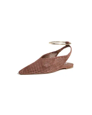 ビンテージ Jil Sander スリングバックフラット アンバー - サムネイル1