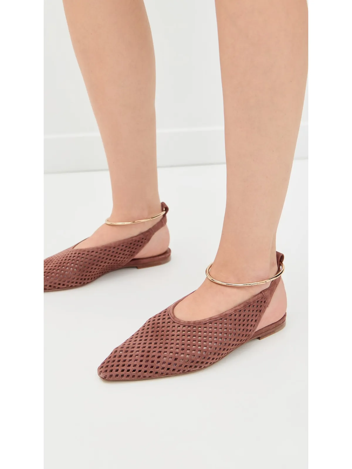 ビンテージ Jil Sander スリングバックフラット アンバー - 画像5