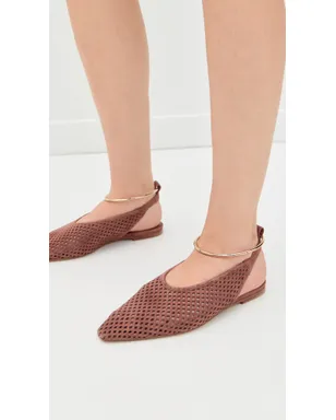 ビンテージ Jil Sander スリングバックフラット アンバー - サムネイル5