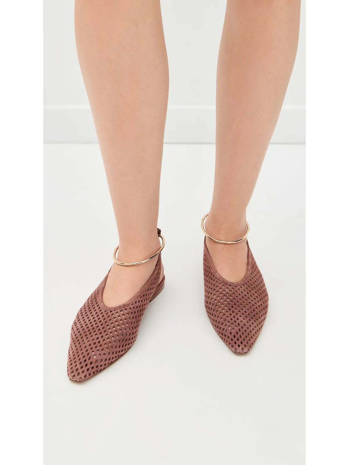ビンテージ Jil Sander スリングバックフラット アンバー - 画像3