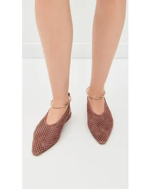 ビンテージ Jil Sander スリングバックフラット アンバー - サムネイル3