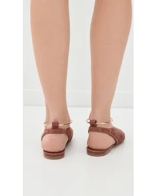 ビンテージ Jil Sander スリングバックフラット アンバー - サムネイル4