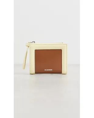 Jil Sander ミニ フレンチ ジロ ウォレット タン - サムネイル2
