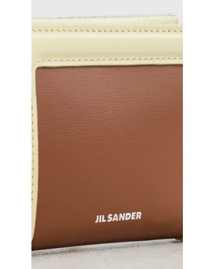 Jil Sander ミニ フレンチ ジロ ウォレット タン - サムネイル4