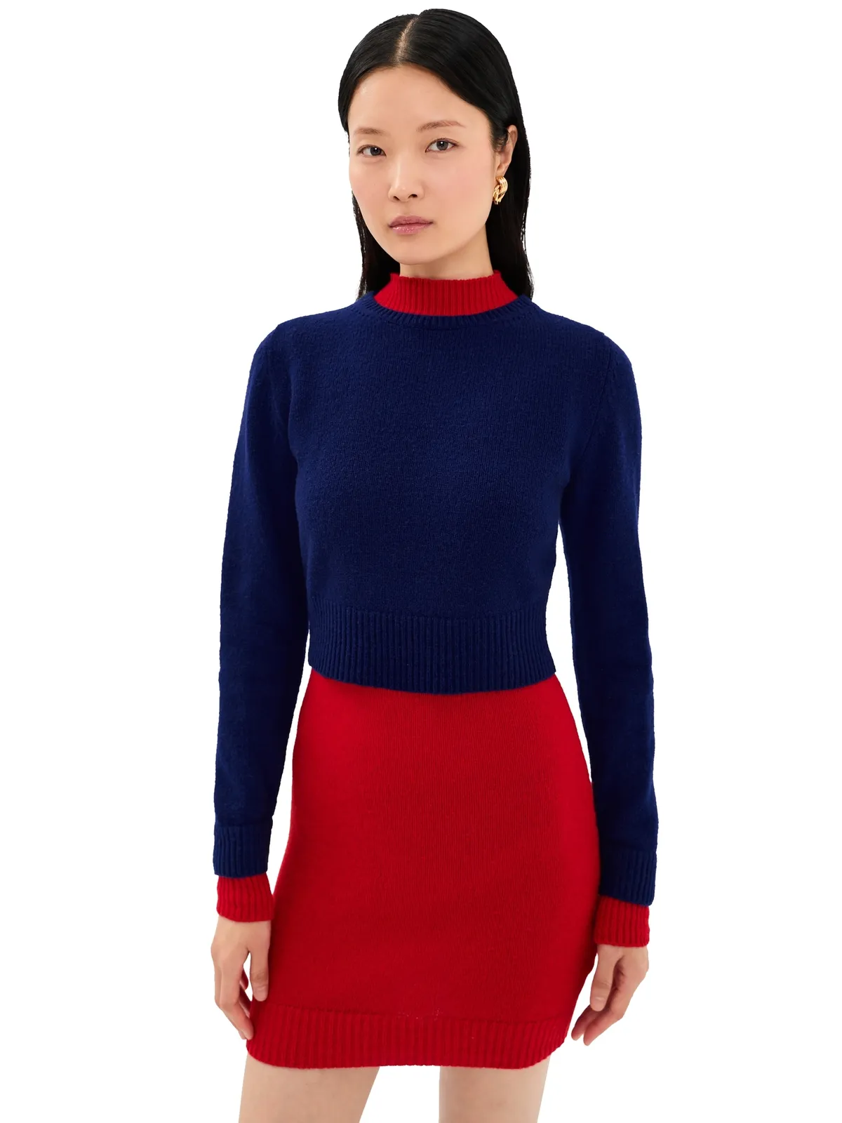 Jil Sander 長袖ダブルレイヤードミニドレス - 画像1
