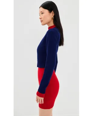 Jil Sander 長袖ダブルレイヤードミニドレス - サムネイル4