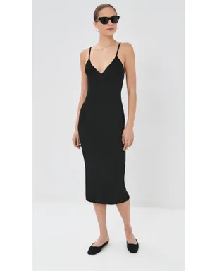 Jil Sander ノースリーブドレス ブラック 32 - サムネイル2