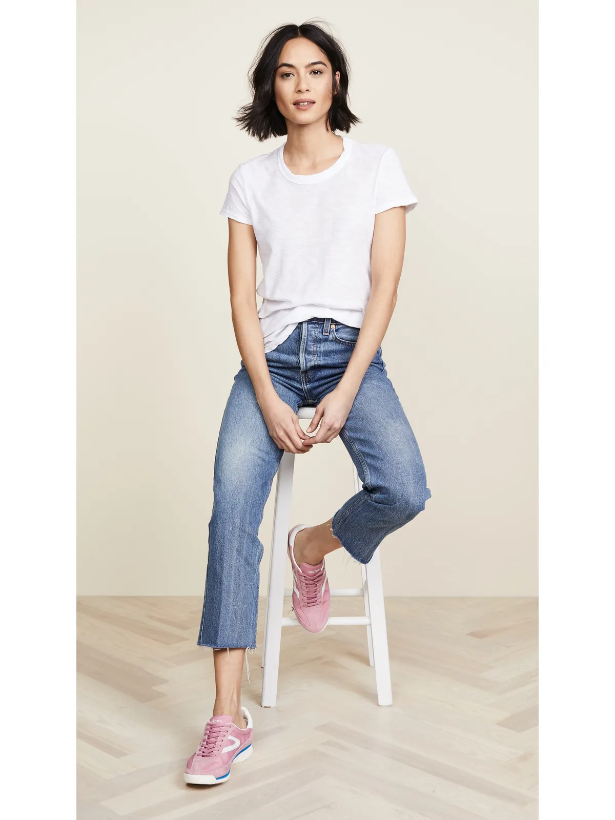 James Perse シアー スラブ クルーネックTシャツ ホワイト - 画像5