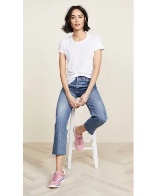 James Perse シアー スラブ クルーネックTシャツ ホワイト - サムネイル5
