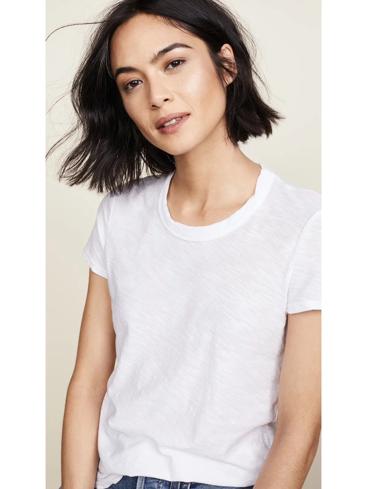 James Perse シアー スラブ クルーネックTシャツ ホワイト - 画像6