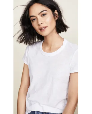 James Perse シアー スラブ クルーネックTシャツ ホワイト - サムネイル6