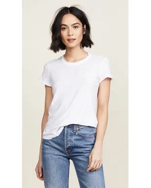 James Perse シアー スラブ クルーネックTシャツ ホワイト - サムネイル2