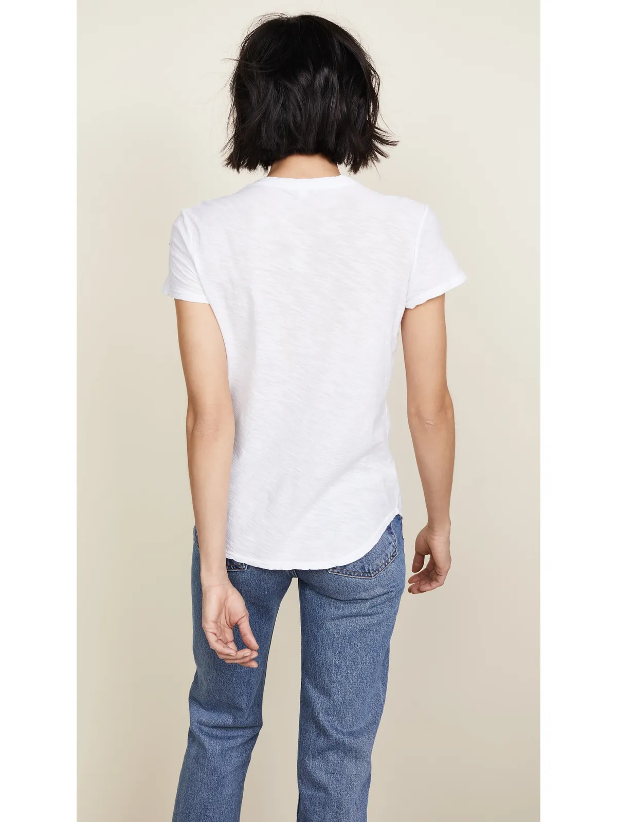James Perse シアー スラブ クルーネックTシャツ ホワイト - 画像3