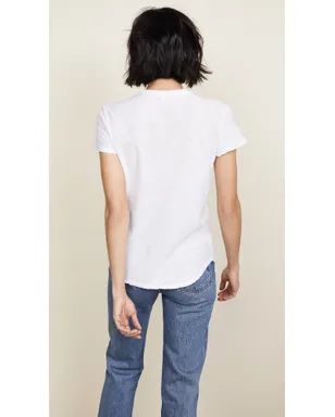 James Perse シアー スラブ クルーネックTシャツ ホワイト - サムネイル3