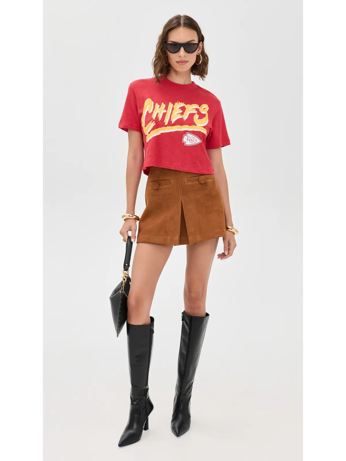 Junk Food チーフス・スリル MN クロップTシャツ - 画像5