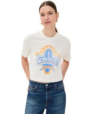 Junk Food チャージャーズ モックネック クロップ Tシャツ - サムネイル1