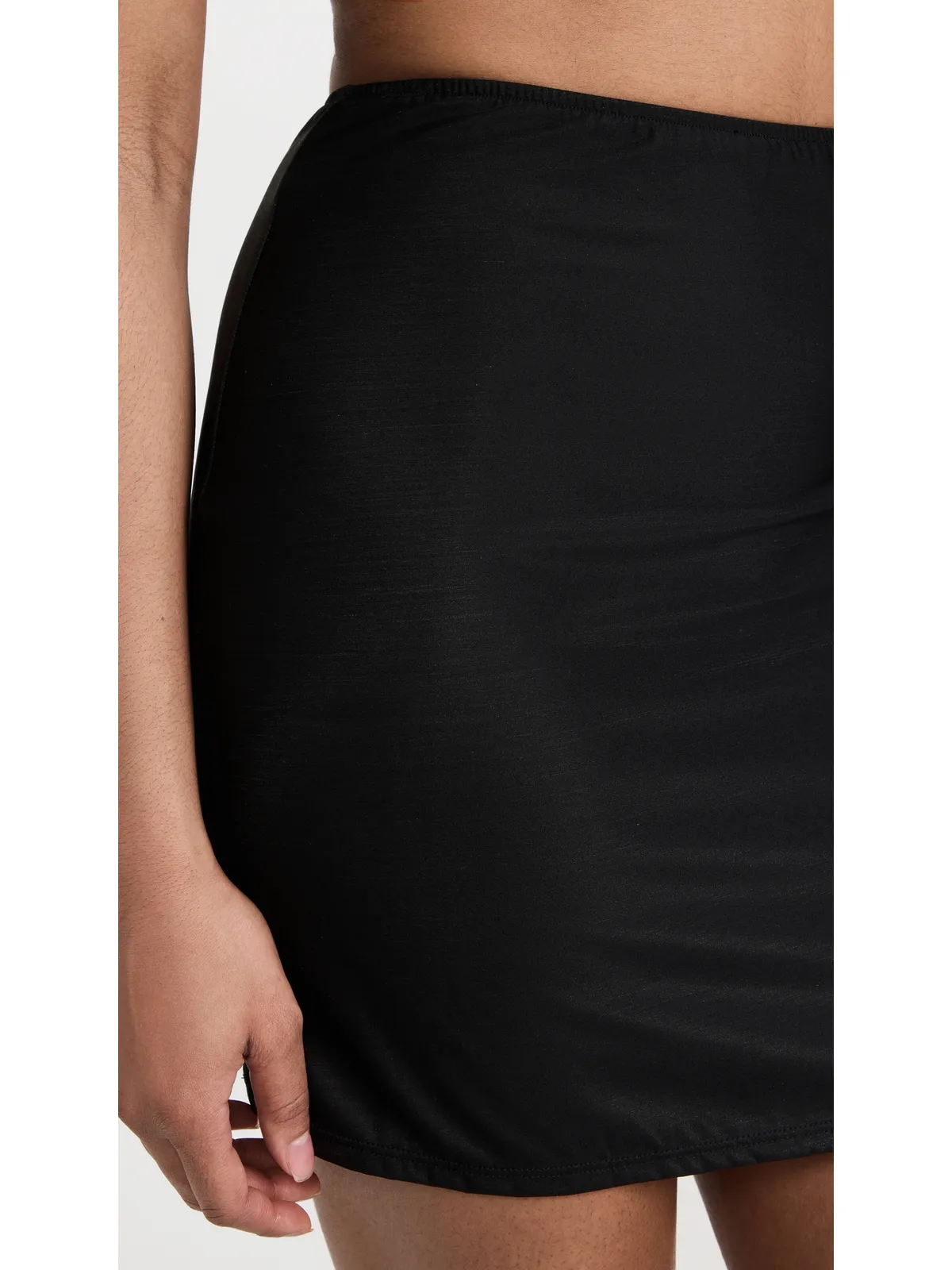 Only Hearts セカンドスキン ショート半スリップ ブラック - 画像5