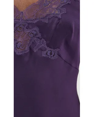 Only Hearts シルクシャルムーズ ミニスリップドレス プラム - サムネイル6