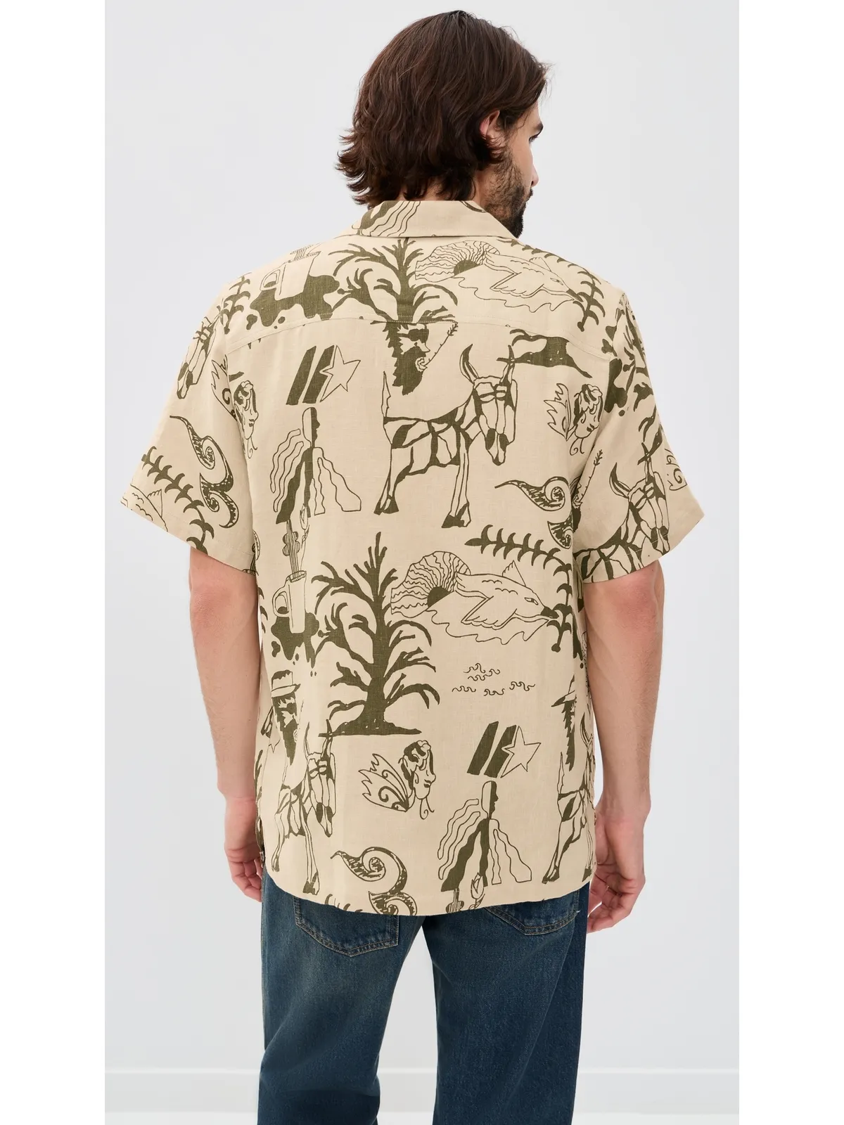 OAS ポラン Cuba シャツ Beige - 画像3