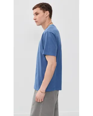 Obey ローワーケース ピグメントTシャツ（エレクトリックインディゴ） - サムネイル4