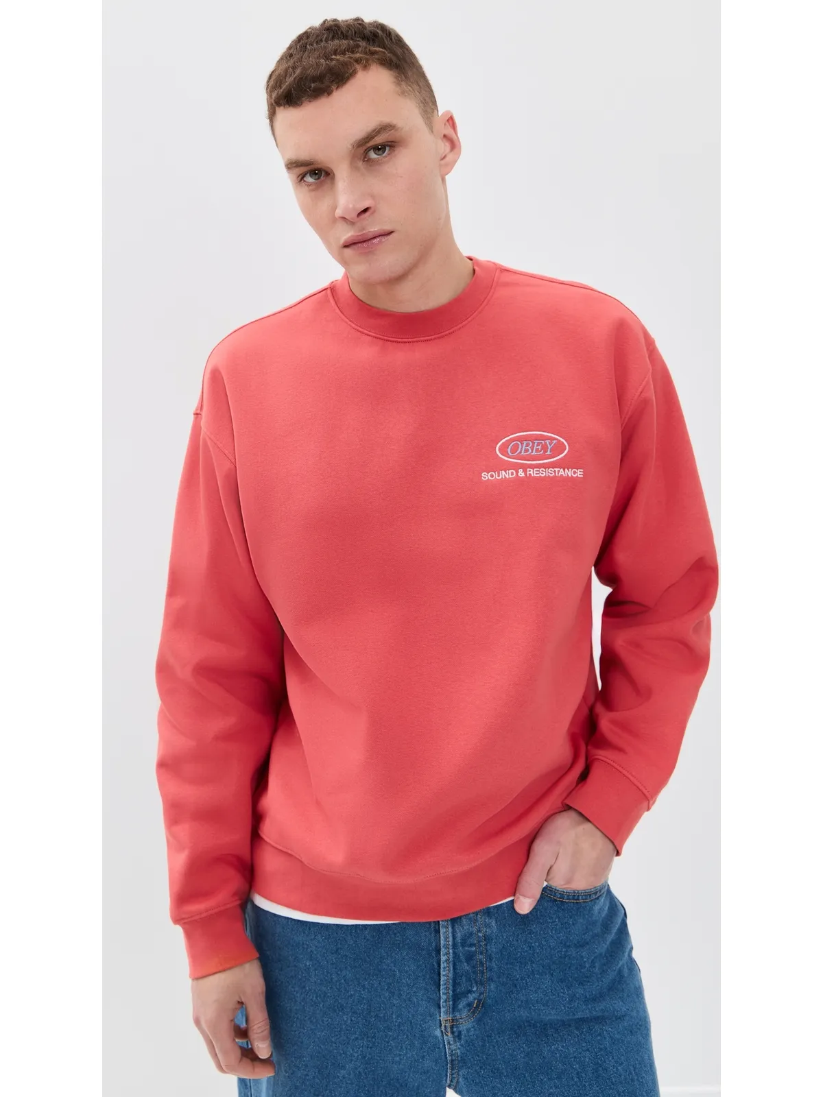 Obey ヘビーウェイト サウンド クルー スウェットシャツ - 画像2