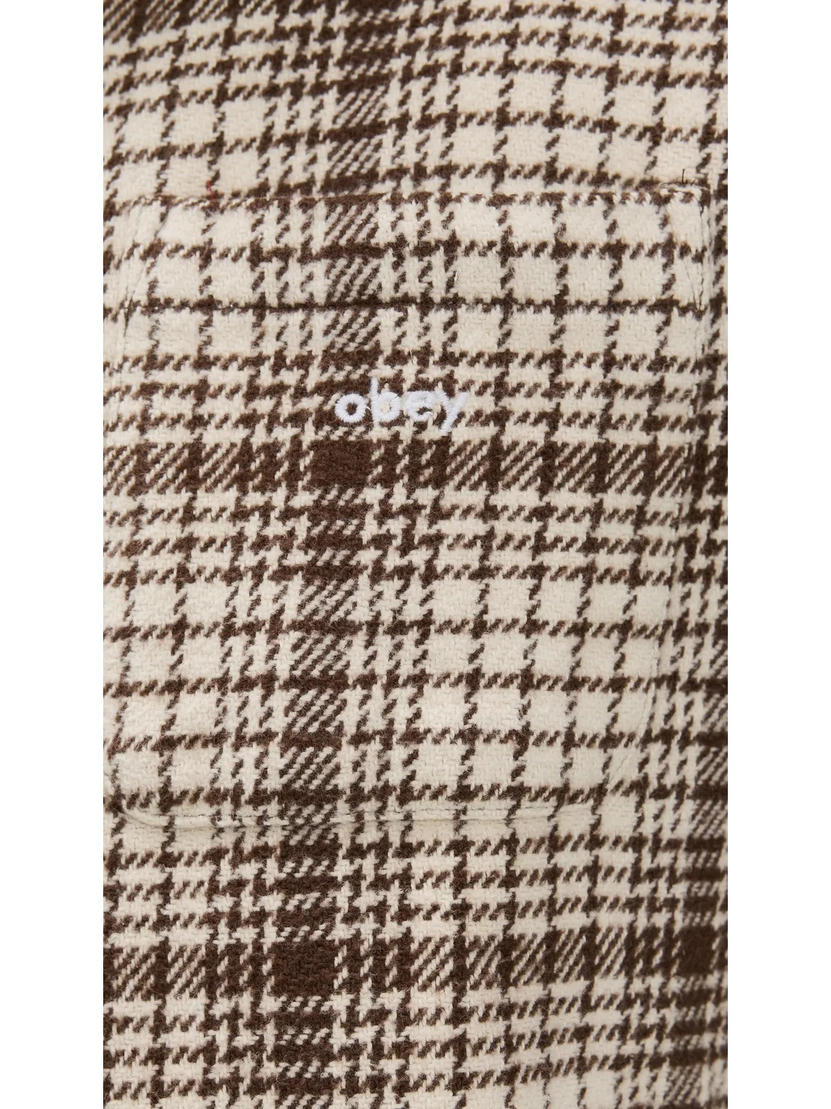Obey アーカー ジップフランネルシャツジャケット アンブリーチド マルチ - 画像6